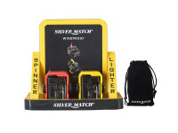 Sturm-, Zigarrenfeuerzeuge "Reykjavik", rote Jet-Flame, 4er Display