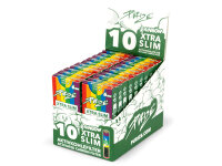 PURIZE "10 Purize" Rainbow; 20er Pack á 10 Filter; Xtra Slim Size; Aktivkohlefilter