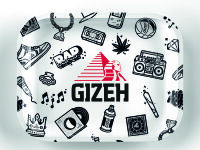 Gizeh Metall Drehunterlage "Comic" Mix S, 14x18 cm, einzeln