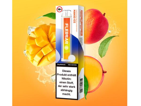 Flerbar M - Mango Ice (Mango Eis) - E-Shisha - 20mg - 600 Züge