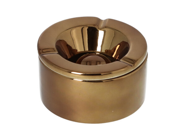 Windaschenbecher "Angelo" antikes Messing glänzend, Ø 11,2cm, einzeln