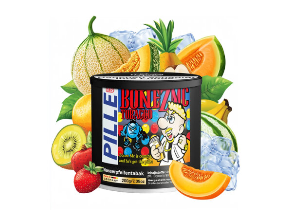 187tobacco - Pille (Kiwi, Apfel, Honigmelone, Kirsche, Menthol) - 200g