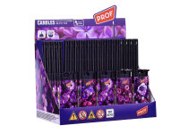 Stabfeuerzeug "Purple Flowers" 5-fach sortiert;...