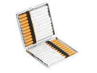 Zigarettenetui "Good Vibes" für 20 Zig., mit Gummiband, 3-fach sortiert; 12er Display