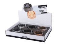 Glasaschenbecher "Rhombus";  9 x 9 x 4,5cm;...