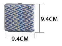 Zigarettenetuis "Colurful Waves Pattern" für 20 Zig., mit Gummiband, 4-fach sortiert, 12er Display