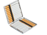 Zigarettenetuis "Colurful Waves Pattern" für 20 Zig., mit Gummiband, 4-fach sortiert, 12er Display