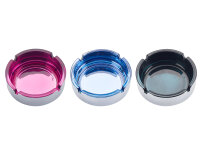 Glasaschenbecher rund; 3-fach sortiert; Ø 10,5cm;...