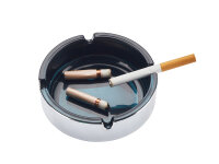 Glasaschenbecher rund; 3-fach sortiert; Ø 10,5cm;  6er Display