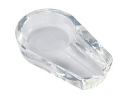 Zigarrenaschenbecher "White" aus Glas;...