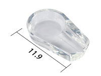 Zigarrenaschenbecher "White" aus Glas;...