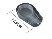 Zigarrenaschenbecher "Black" aus Glas;...