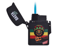 Sturmfeuerzeuge "Rasta Malibu" Jet-Flame, 4-fach sortiert, 20er Display