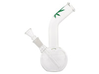 Glasbong "Small Leaf" transp; Höhe 16 cm;...
