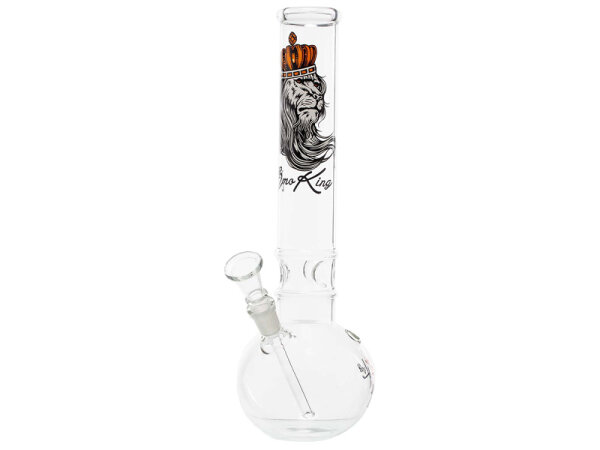 Glasbong "Lion" transp; Höhe 30 cm; Ø 3,7 cm; Schliff 14,5