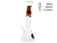 Glasbong "Music, Peace, Love" transp; Höhe...