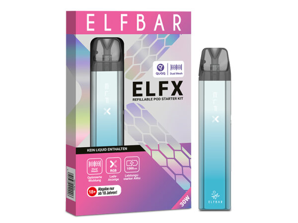 ELFBAR ELFX - Refillable Kit "silver blue"