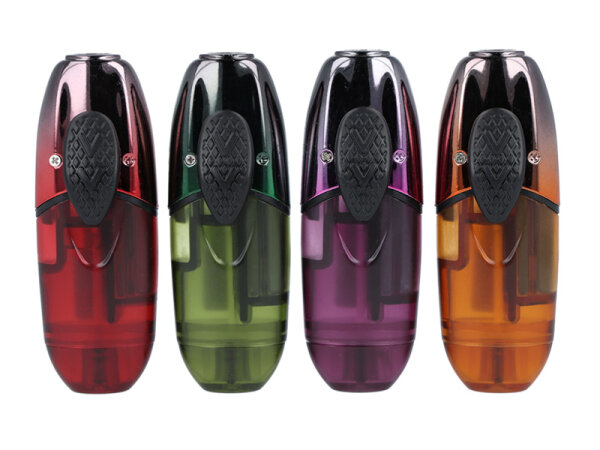 Sturmfeuerzeuge "Ufo" Jet-Flame, 4-fach sortiert, 20er Display