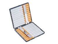 Zigarettenetuis "Gaillard" für 20 Zig., mit Spange, 2-fach sortiert, 8er Display