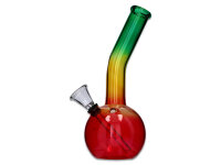 Glasbong "Rasta Round Bent" transp; Höhe...