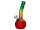 Glasbong "Rasta Round Bent" transp; H&ouml;he 20 cm; &Oslash; 2,4 cm