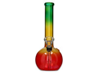Glasbong "Rasta Round Straight" transp; H&ouml;he 20 cm; &Oslash; 2,4 cm