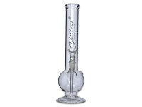 Glasbong "Foot Round Chillout" transp; Höhe 35 cm; Ø 4 cm