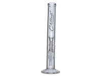 Glasbong "Zylinder Bent Chillout" transp; H&ouml;he 35 cm; &Oslash; 4 cm