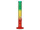 Glasbong "Rasta Zylinder Bent" transp; H&ouml;he 35 cm; &Oslash; 4 cm
