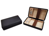 Reisehumidor; schwarz, 23,5 x 15,2 x 6,2 cm