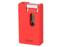 Zigarrenfeuerzeug "Caseti" rot/matt, Soft...