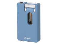 Zigarrenfeuerzeug "Caseti" steel blue/matt,...