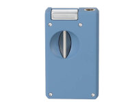 Zigarrenfeuerzeug "Caseti" steel blue/matt,...