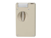 Zigarrenfeuerzeug "Caseti" grau-beige/matt,...