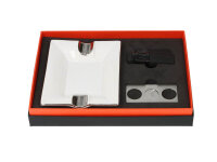 Zigarrenset: Zigarrenascher, Cutter Ring 53, 4er...