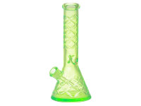 Glasbong "Ice grün" transp; Höhe 32 cm