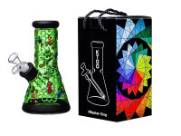 Glasbong "honeybee grün" transp; Höhe...