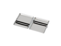 Zigarettenetuis "Floral" blau, für 20 Zig., mit Gummiband