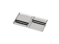 Zigarettenetuis "Floral" gelb/grün, für 20 Zig., mit Gummiband