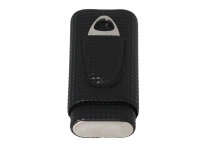 Zigarrenetui "Diamond" 2er, schwarz, mit Cutter...
