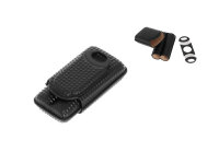 Zigarrenetui "Diamond" 2er, schwarz mit Noppen,...