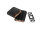 Zigarrenetui "Diamond" 3er, schwarz mit Noppen, mit Cutter Ring 62