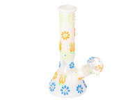 Glasbong "Farbe" Höhe 20 cm, Ø 3cm, Schliff 18, 4-fach sortiert, einzeln