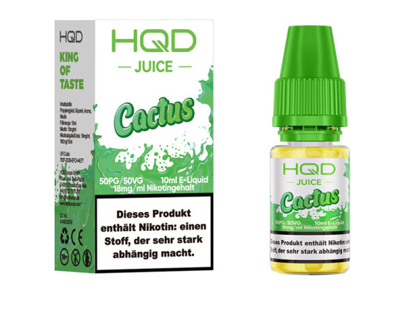 HQD JUICE - Cactus (Kaktusfrucht) - Liquid - 18 mg - 10 ml