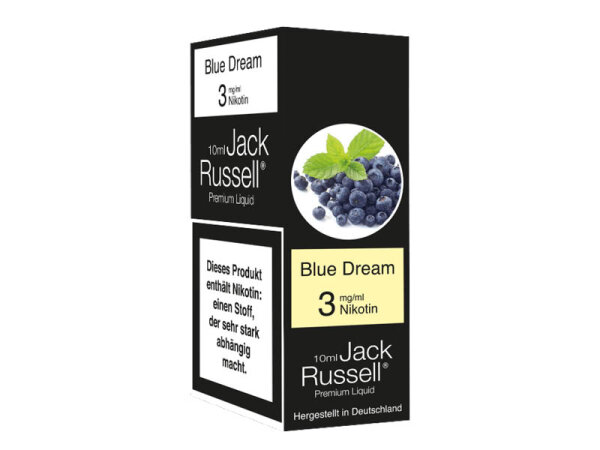 Jack Russell Liquid - Blue Dream (Heidelbeere, Menthol) - Liquid - 3 mg/ml - 10 ml