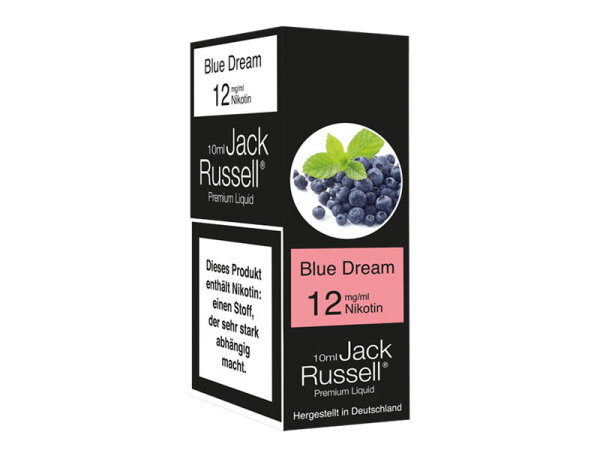 Jack Russell Liquid - Blue Dream (Heidelbeere, Menthol) - Liquid - 12 mg/ml - 10 ml