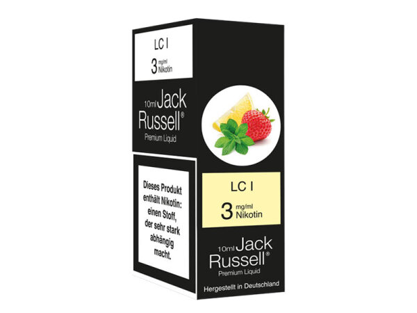 Jack Russell Liquid - LCI (Erdbeere, Minze, Zitrone) - Liquid - 3 mg/ml - 10 ml