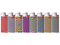 BIC Mini J25 Reibrad Feuerzeuge "Psychedelic",...