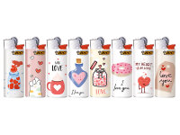 BIC Mini J25 Reibrad Feuerzeuge "Love", 50er...