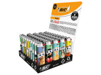 BIC Maxi J26 Reibrad Feuerzeuge "Doodle", 50er...
